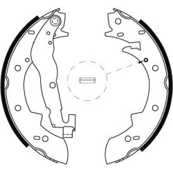 Jeu de mâchoires de frein TRW GS6237 pour BMW Série 3, référence d'origine 34211154385 TRW