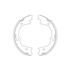 Garniture de frein à main TRW GS8003 pour HYUNDAI H-1, ix55 OE 58350-3JA00 TRW