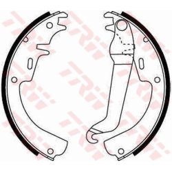 Brake Shoe Set TRW GS8015 OE Ref 90297753