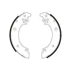 Jeu de mâchoires de frein TRW GS8065 pour PEUGEOT, RENAULT 504, 505, 21 OE 424197 TRW