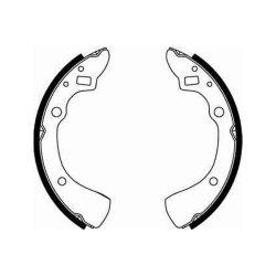 Jeu de mâchoires de frein TRW GS8125 pour FORD, MAZDA LASER, METEOR, 323 TRW