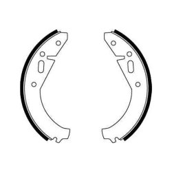 Jeu de mâchoires de frein TRW GS8141 pour SKODA OE 007440047R TRW