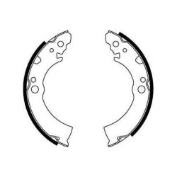 Jeu de mâchoires de frein TRW GS8157 pour NISSAN MICRA OE D4070-28B10 TRW