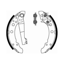 Jeu de mâchoires de frein TRW GS8166 pour AUDI, SEAT, VW OE 867698525V TRW