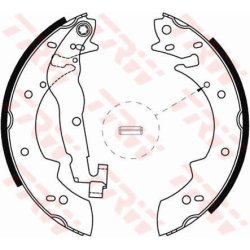 Brake Shoe Set TRW GS8177 OE Ref 4241 91