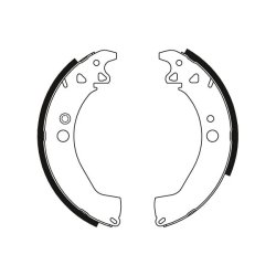 Jeu de mâchoires de frein TRW GS8192 pour PEUGEOT J7, J9 OE 423892 TRW