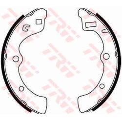 Jeu de mâchoires de frein TRW GS8194 pour HONDA CIVIC, PRELUDE, QUINTET