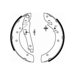 Jeu de mâchoires de frein TRW GS8206 pour PEUGEOT 505 OE 424152 TRW