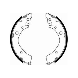 Jeu de mâchoires de frein TRW GS8215 pour HONDA ACCORD, CIVIC, HR-V TRW