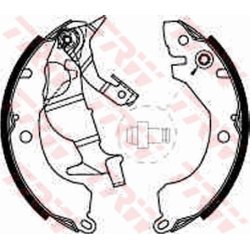 Brake Shoe Set TRW GS8225 OE Ref MB534595