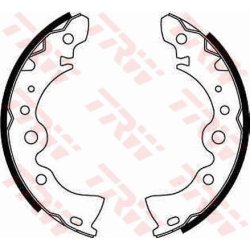 Jeu de mâchoires de frein TRW GS8246 pour NISSAN OE 44060-04A25