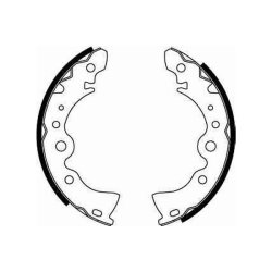 Jeu de mâchoires de frein TRW GS8246 pour NISSAN OE 44060-04A25 TRW