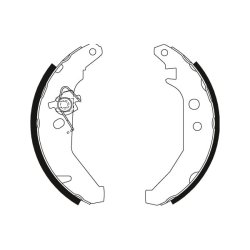 Jeu de mâchoires de frein TRW GS8279 pour FORD FIESTA OE 94FB-2200-AA TRW