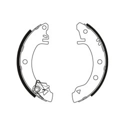 Jeu de mâchoires de frein TRW GS8320 pour FORD, PANTHER SIERRA, KALLISTA TRW