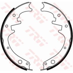 Brake Shoe Set TRW GS8412 OE Ref 83 08 133 818