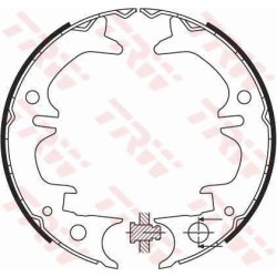 Handbrake Shoe TRW GS8430 OE Ref 46550-32010