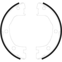 Jeu de mâchoires de frein de stationnement TRW GS8440 pour camions IVECO, LDV et RENAULT TRW