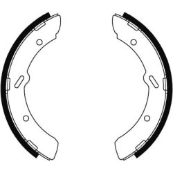 Jeu de mâchoires de frein TRW GS8459 pour DAIHATSU, MITSUBISHI DELTA, Canter TRW