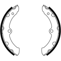 Jeu de mâchoires de frein TRW GS8464 pour TOYOTA DYNA OE 04494-36090 TRW