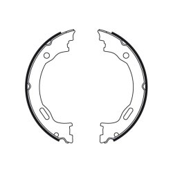 Sabot de frein à main TRW GS8475 pour CHRYSLER, DODGE, LANCIA, MERCEDES TRW