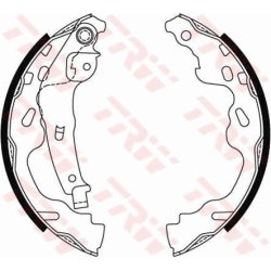 Brake Shoe Set TRW GS8480 OE Ref 47 08 598