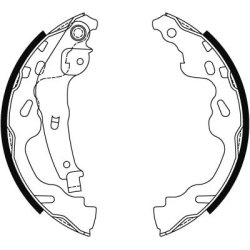 Jeu de mâchoires de frein TRW GS8480 pour BYD, CITROEN, ENGLON, JAC et plus encore... TRW