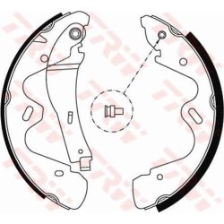 Brake Shoe Set TRW GS8483 OE Ref 44060-9X129