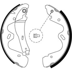 Jeu de mâchoires de frein TRW GS8483 pour AUTO UNION, NISSAN OE 44060-0X825- TRW