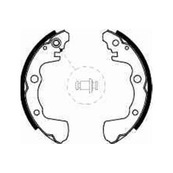 Jeu de mâchoires de frein TRW GS8508 pour SUBARU LIBERO, REX OE 725178520 TRW