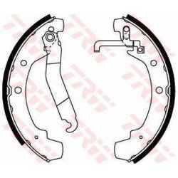 Brake Shoe Set TRW GS8511 OE Ref 281 609 531