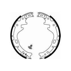 Jeu de mâchoires de frein TRW GS8513 pour NISSAN NAVARA, référence d'origine D06031G25 TRW