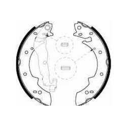 Jeu de mâchoires de frein TRW GS8524 pour ALFA ROMEO, RENAULT, SUZUKI, VOLVO TRW