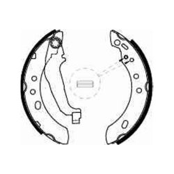 Brake Shoe Set TRW GS8527 OE Ref 440606F625