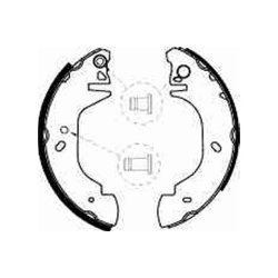 Jeu de mâchoires de frein TRW GS8539 pour FORD TRANSIT OE 6579150 TRW