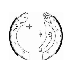 Jeu de mâchoires de frein TRW GS8567 pour RENAULT LAGUNA, MEGANE, SCENIC TRW