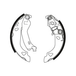 Jeu de mâchoires de frein TRW GS8570 pour FIAT, LANCIA OE 71738378 TRW