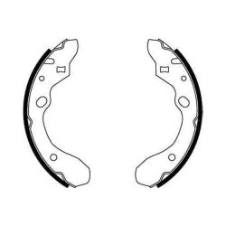 Jeu de mâchoires de frein TRW GS8582 pour FORD, MAZDA LASER, 323, MX-3 TRW