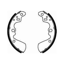 Jeu de mâchoires de frein TRW GS8597 pour CHEVROLET, SUZUKI METRO, SWIFT TRW