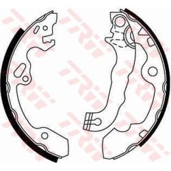 Brake Shoe Set TRW GS8636 OE Ref 1075549