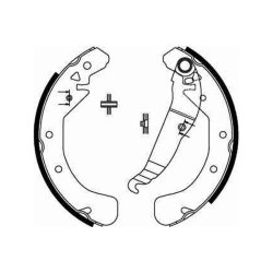Brake Shoe Set TRW GS8637 OE Ref 1605062