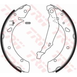 Brake Shoe Set TRW GS8640 OE Ref 04431-S1A-E60