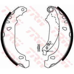 Brake Shoe Set TRW GS8642 OE Ref 4241 N1