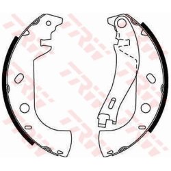 Brake Shoe Set TRW GS8653 OE Ref 77362284
