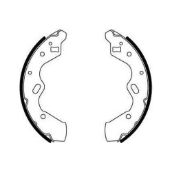 Jeu de mâchoires de frein TRW GS8663 pour FORD, KIA, MAZDA OE D1Y22638ZB TRW