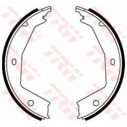 Handbrake Shoe TRW GS8668 OE Ref 9566926980