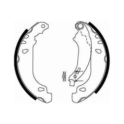 Jeu de mâchoires de frein TRW GS8669 pour DACIA, RENAULT OE 7701205758 TRW