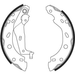 Jeu de mâchoires de frein TRW GS8685 pour SMART OE 0012172V001000000 TRW