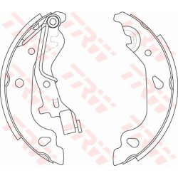 Brake Shoe Set TRW GS8687 OE Ref 71739597