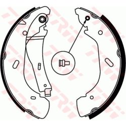 Brake Shoe Set TRW GS8690 OE Ref YC15-2200-AA