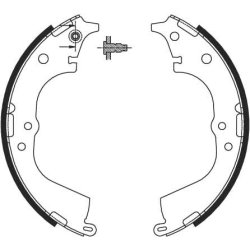 Jeu de mâchoires de frein TRW GS8693 pour TOYOTA, VW OE 04495-35200 TRW